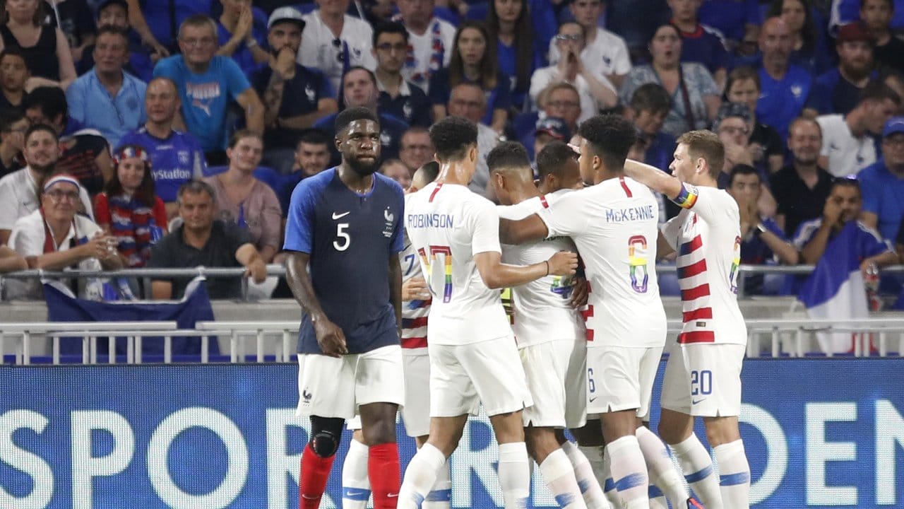 Frankreich kam in Lyon gegen die nicht für die WM qualifizierten USA nicht über ein glückliches 1:1 hinaus.