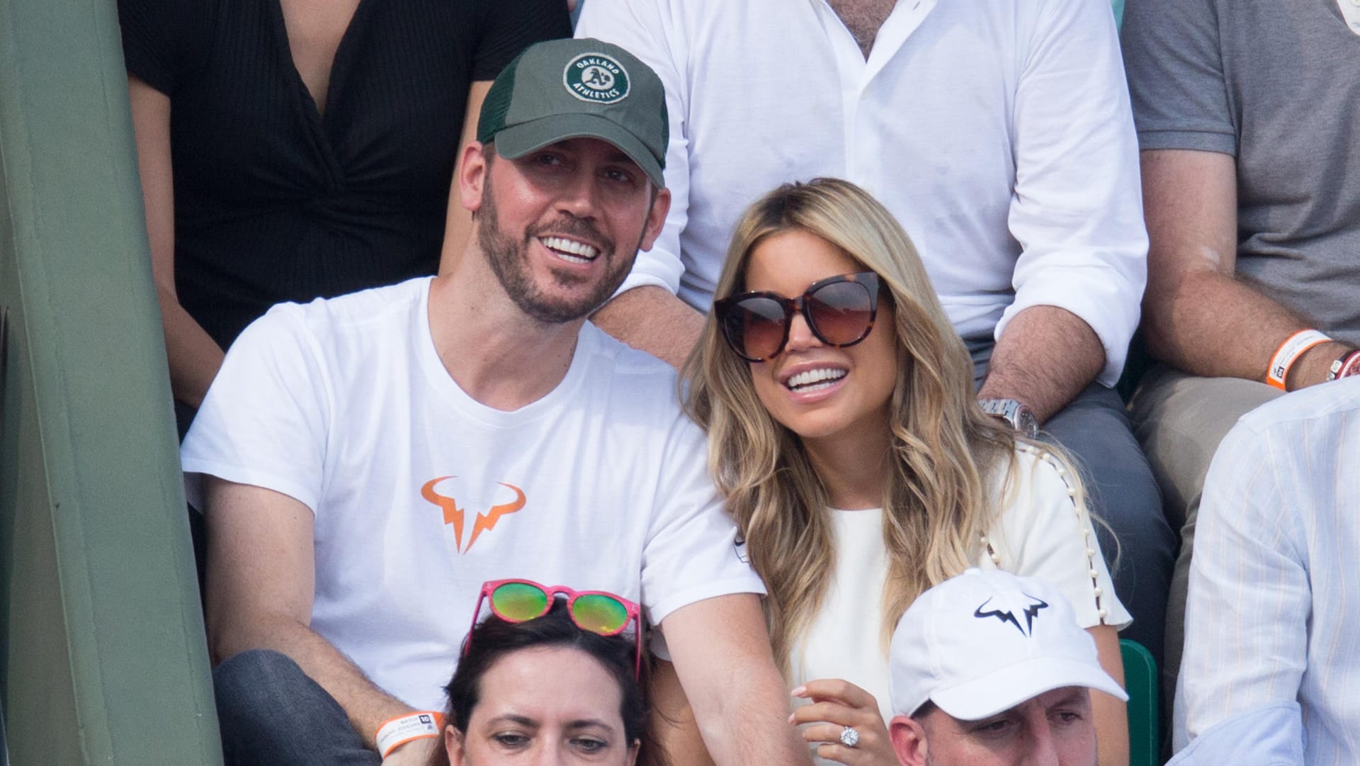 Sylvie Meis und Manuel Campos Guallar turteln beim Finale der French Open.