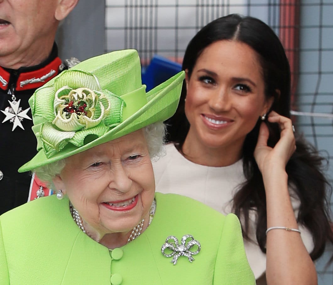 Strahlende Gesichter: Die Queen und Herzogin Meghan sind bester Stimmung.