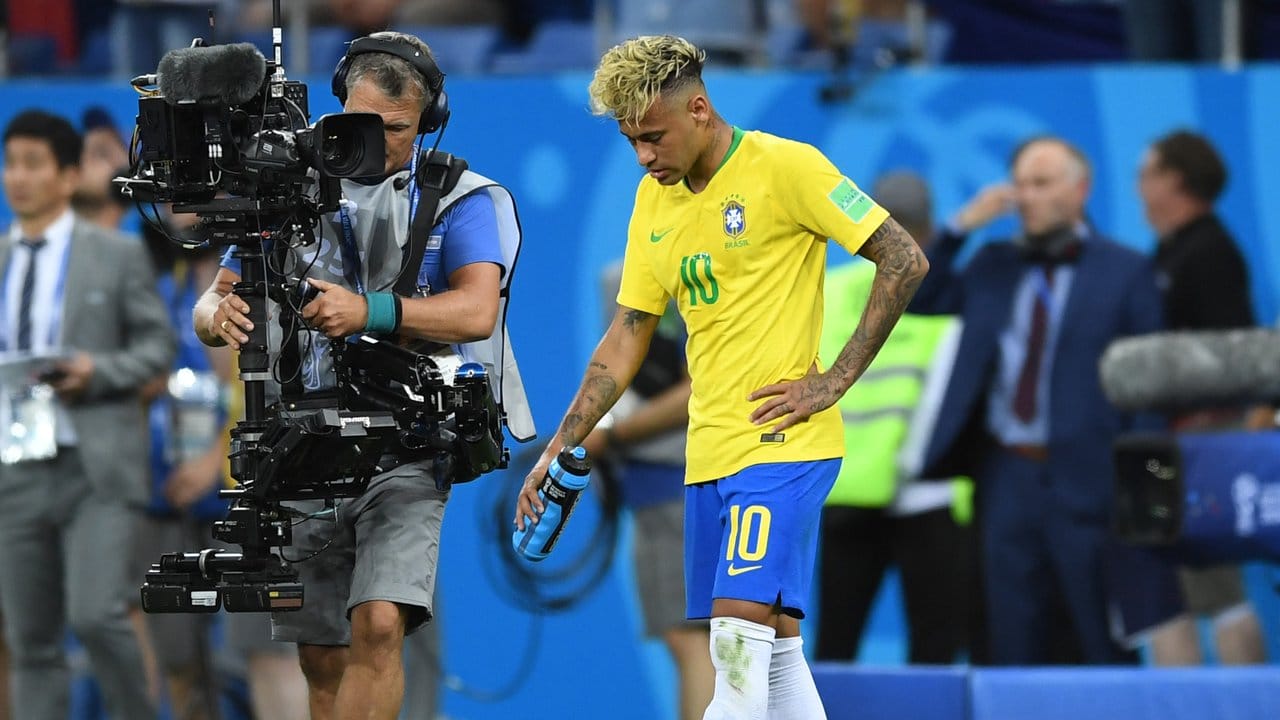 Neymar war nach dem 1:1 seiner Brasilianer gegen die Schweiz bedient.