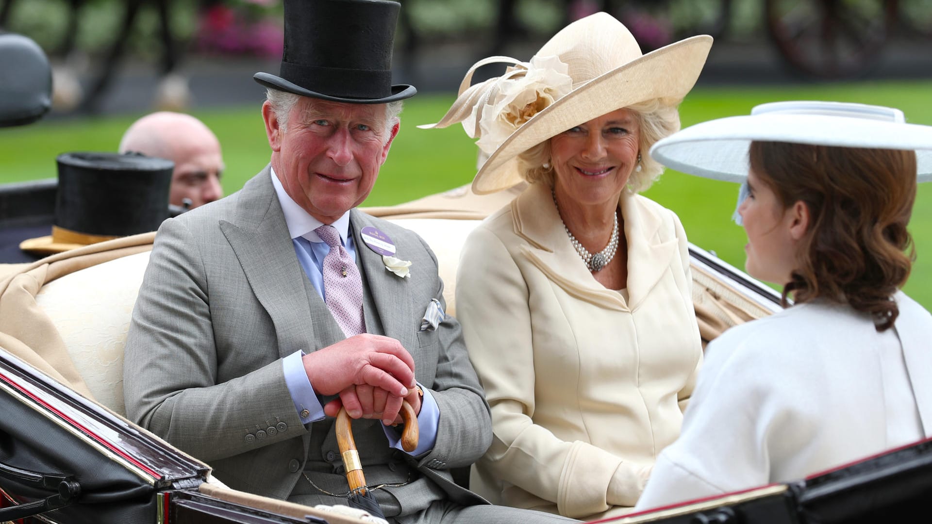 Prinz Charles und Herzogin Camilla: Das Paar scheint in bester Stimmung.