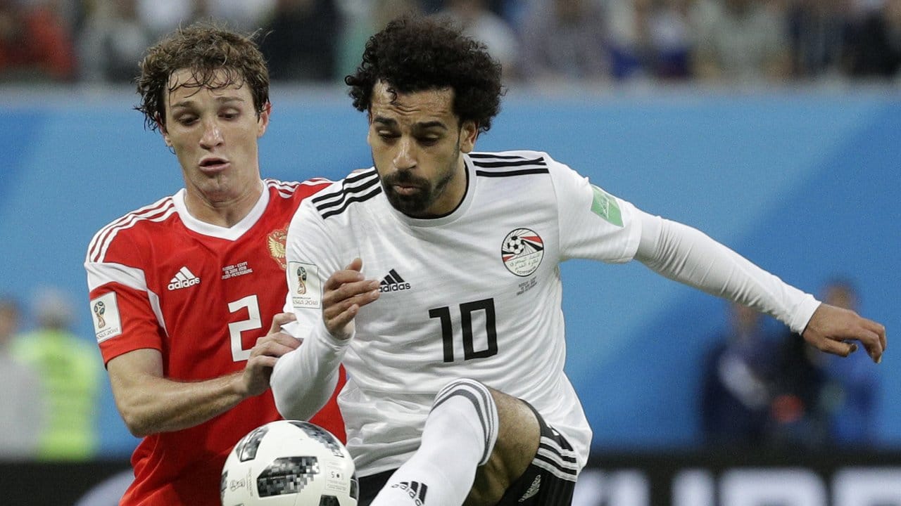 Ägyptens Star Mohamed Salah konnte aus dem Spiel heraus kaum Akzente setzen.