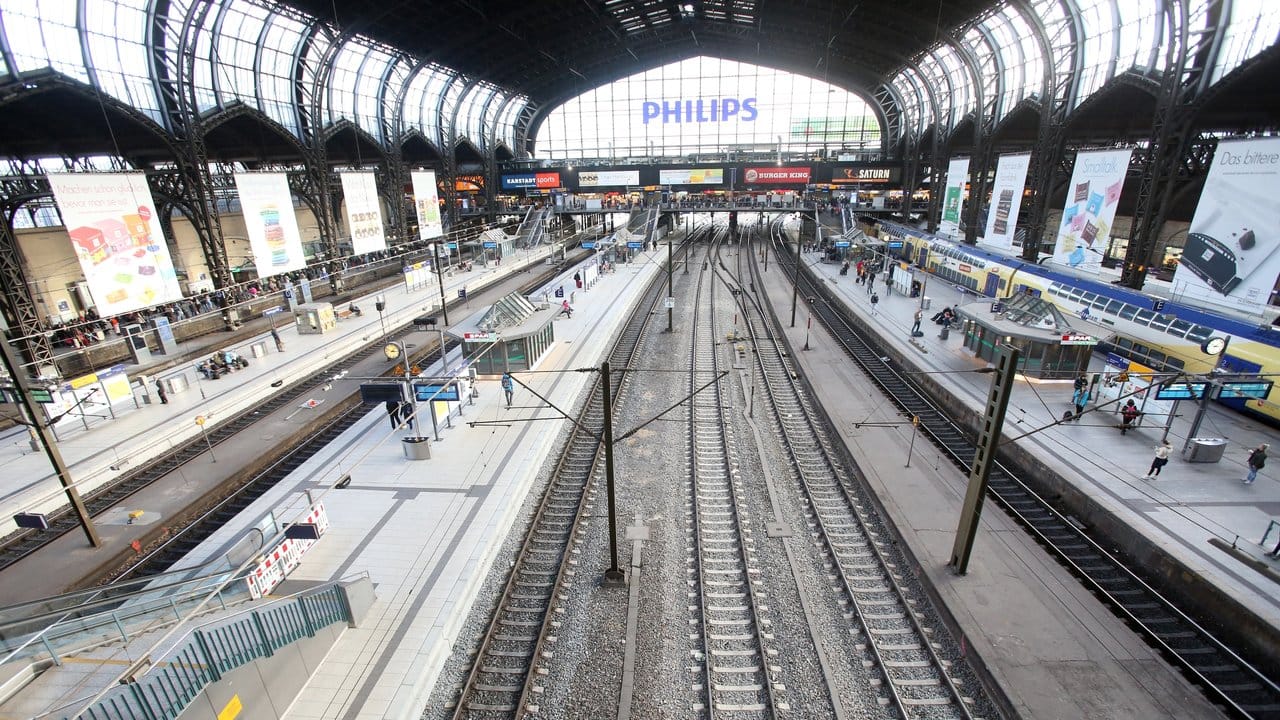 Wegen schlechten Wetters geschlossen: Der Hamburger Hauptbahnhof am 29. Wegen schlechten Wetters geschlossen: Der Hamburger Hauptbahnhof am 29.