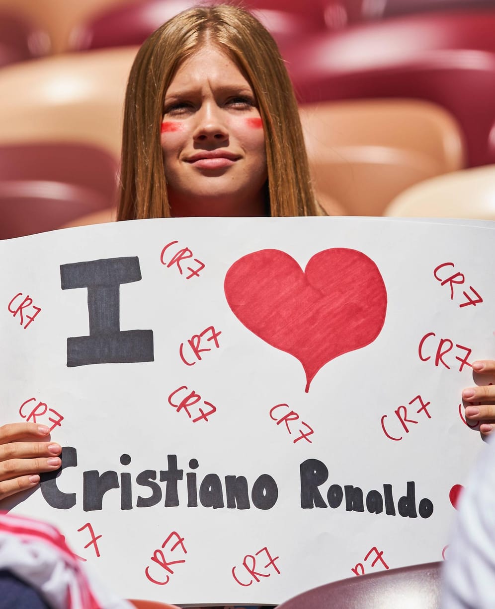 Liebesbekundung an CR7: Ob das Herz von Stürmer-Star Cristiano Ronaldo jetzt höher schlägt?