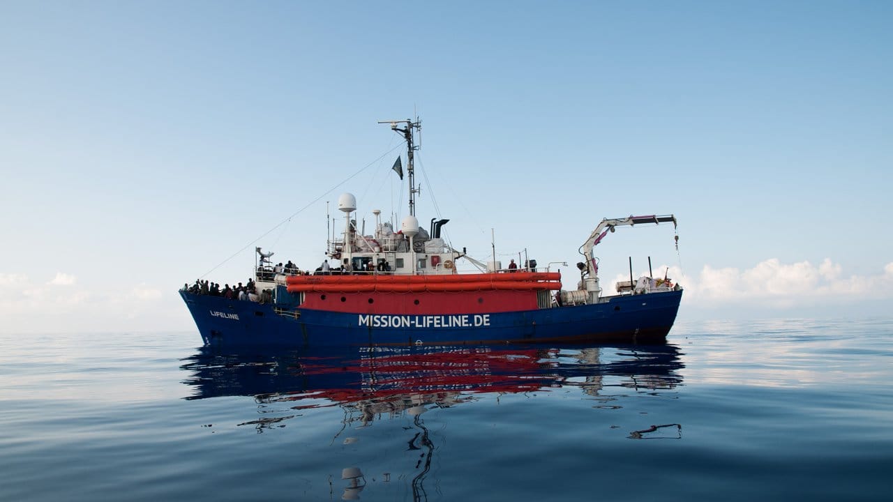 Die "Liefeline" im Mittelmeer unweit von Malta.