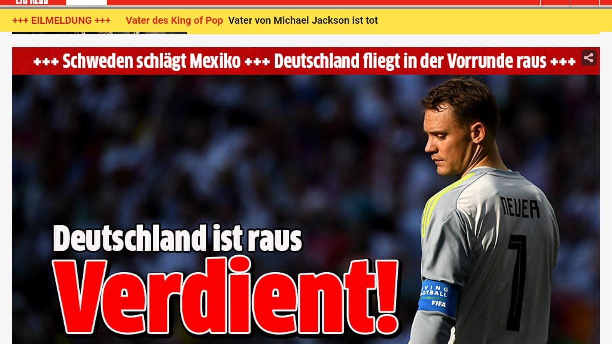 "Verdient!", meint der "Express".