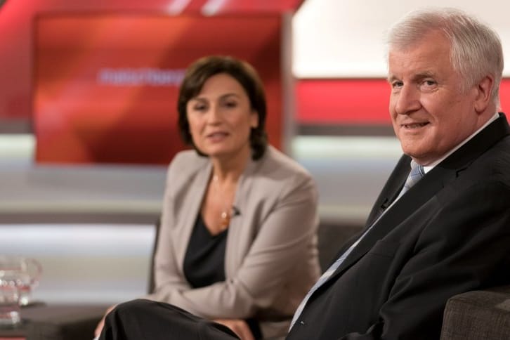 Horst Seehofer bei "Maischberger": Der CSU-Chef hat die Position seiner Partei im Asylstreit mit der CDU bekräftigt.