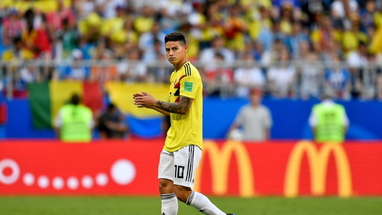 James Rodriguez musste verletzt ausgewechselt werden. James Rodriguez musste verletzt ausgewechselt werden.