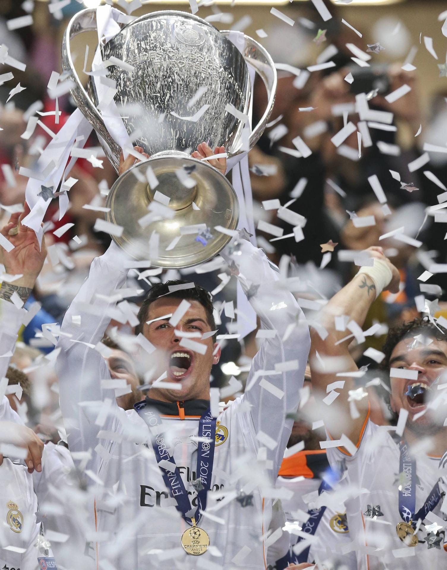 Erster Champions-League-Titel mit Real Madrid 2014: Ein dramatisches Finale gegen Atlético, bei der die Mannschaft von Carlo Ancelotti das Spiel erst in der Verlängerung für sich entscheiden konnte.