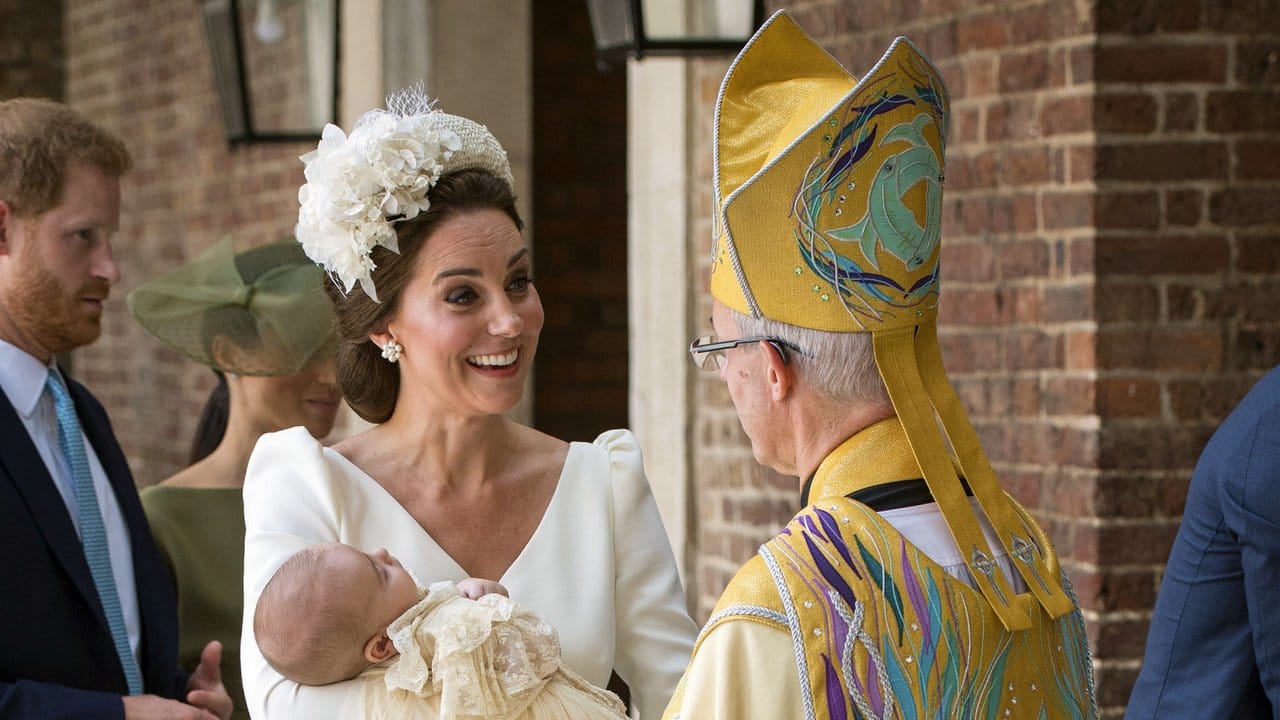 Herzogin Kate wird von Erzbischof Justin Welby empfangen.