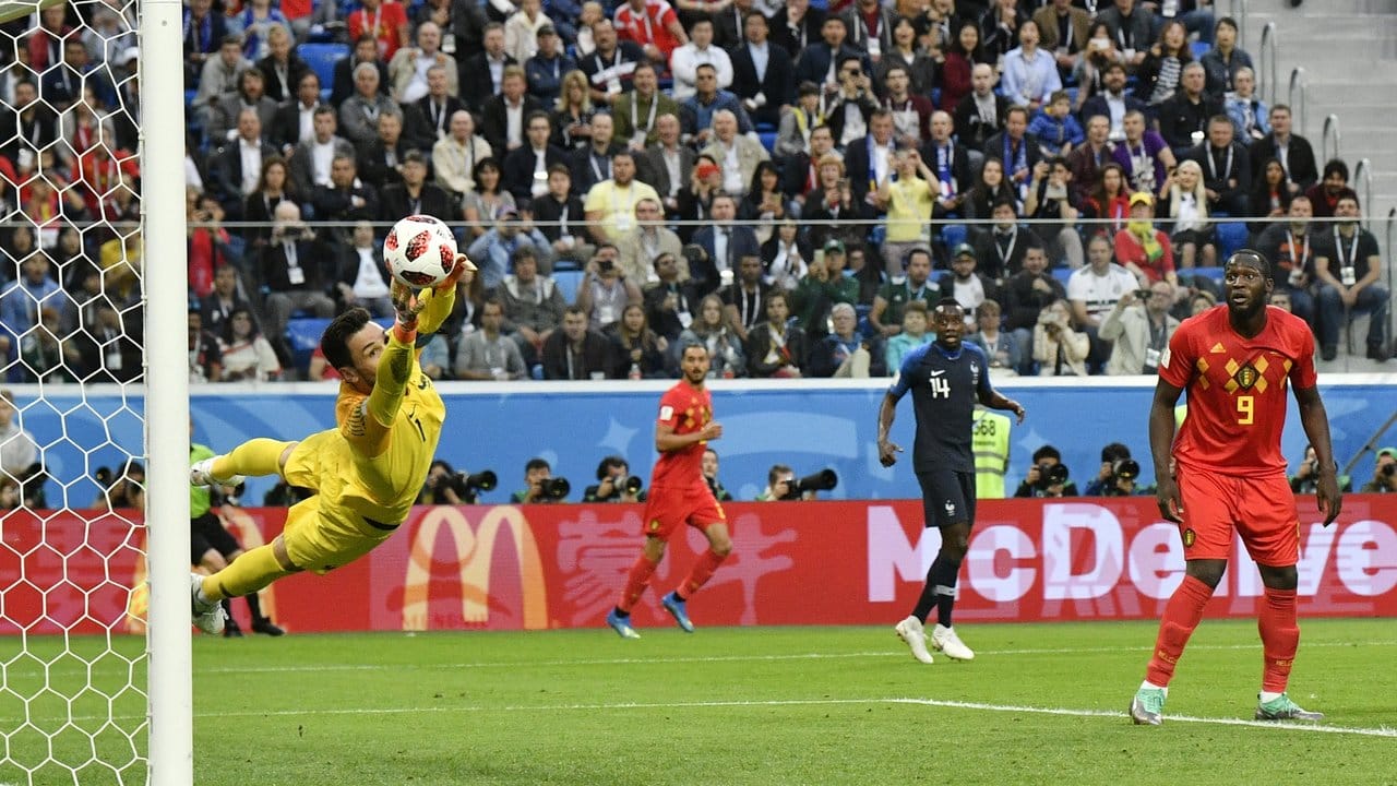 Der französische Torwart Hugo Lloris rettete mit seinen Paraden den Traum vom WM-Sieg.