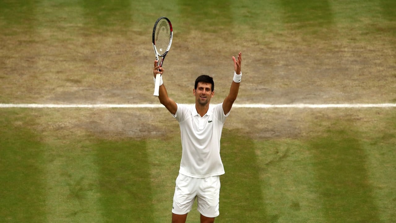 Der Serbe hat zum fünften Mal das Endspiel von Wimbledon erreicht.