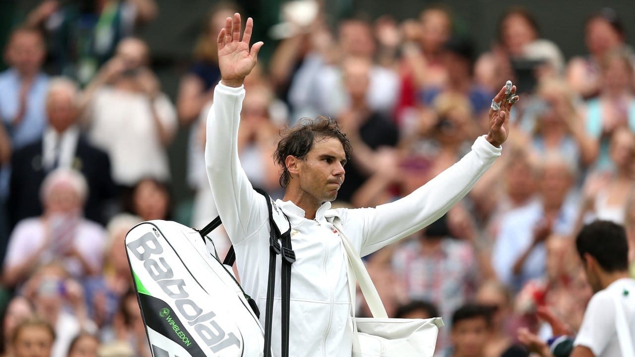 Mit 8:10 musste sich Nadal im fünften Satz geschlagen geben. Mit 8:10 musste sich Nadal im fünften Satz geschlagen geben.