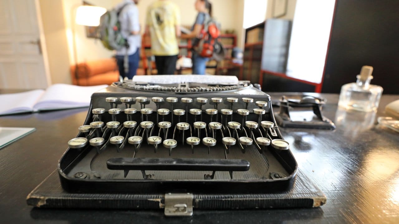 Schreibmaschine im Hans-Fallada-Haus in Carwitz.
