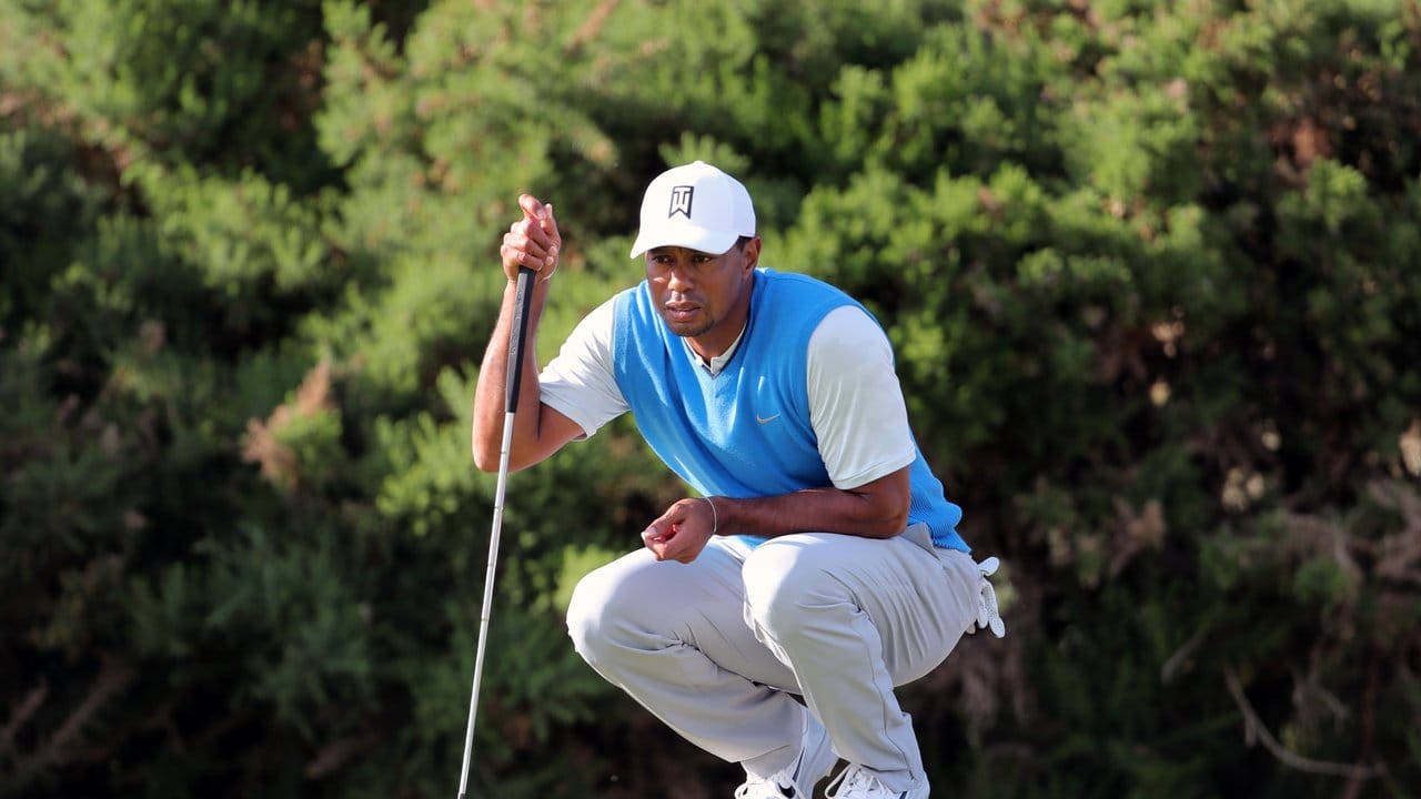 Tiger Woods präsentierte sich in Carnoustie am ersten Tag in ansprechender Form.