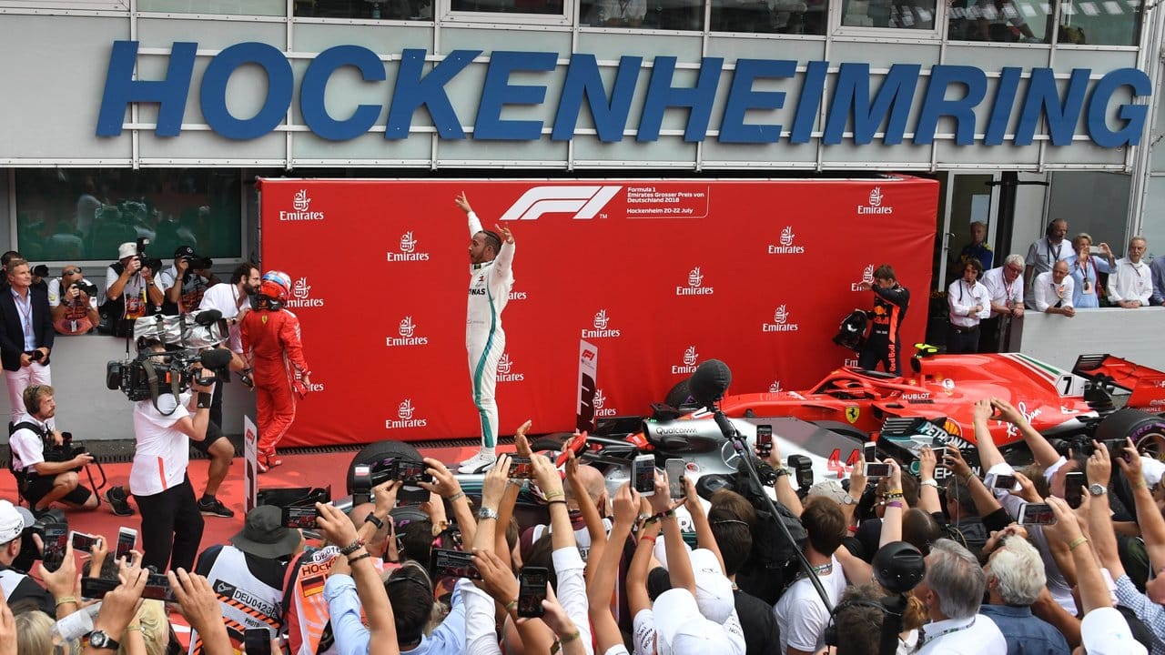 Hamilton gewann das vorerst letzte Formel-1-Rennen in Deutschland.