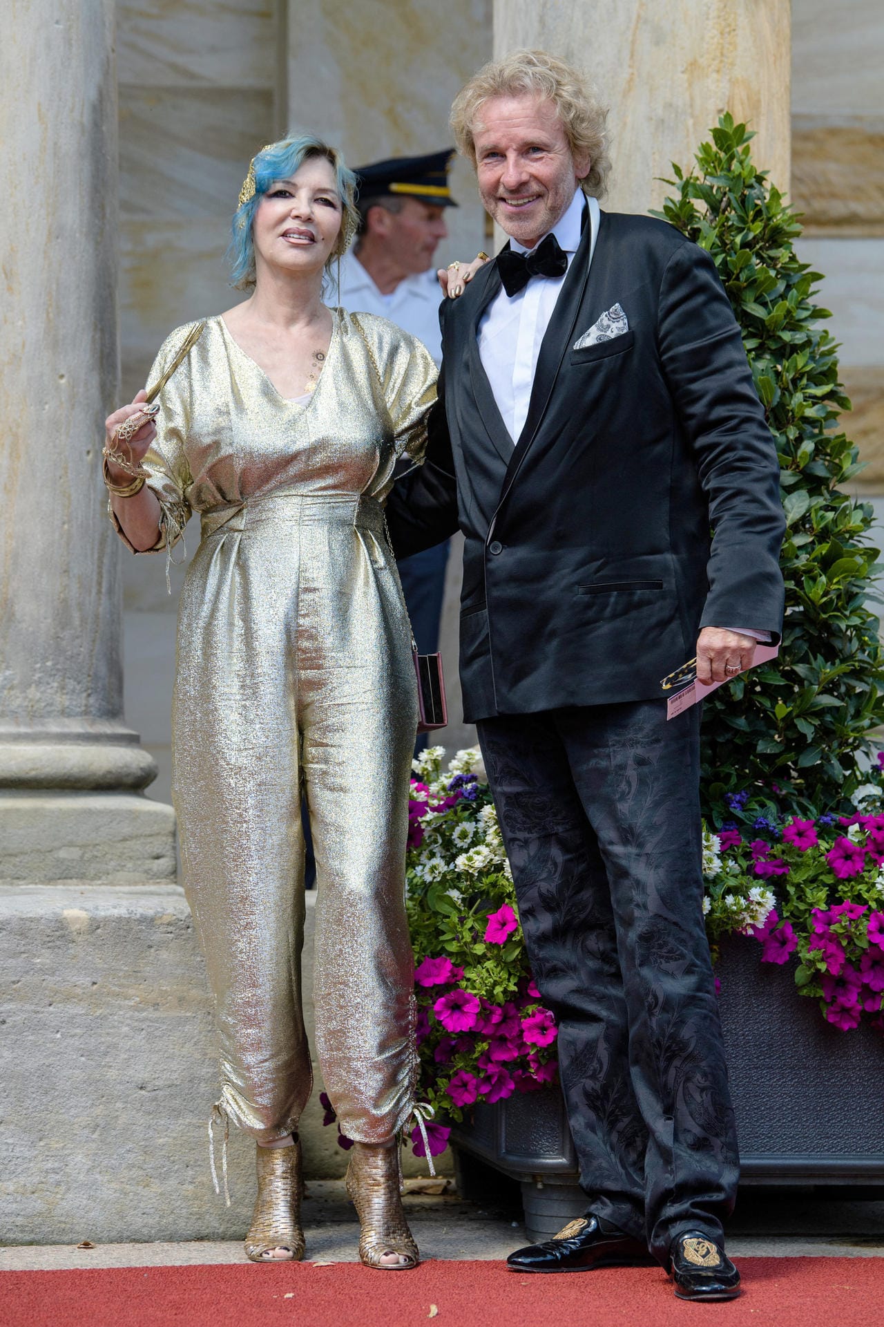 Thomas Gottschalk mit seiner Frau Thea: Sie wählte einen besonders auffälligen Look.