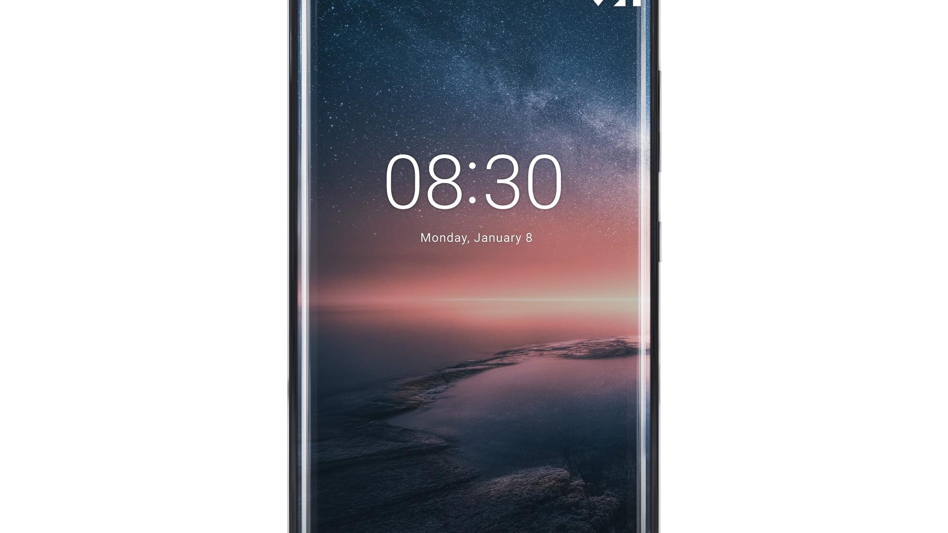 Vorderseite des Nokia 8 Sirocco