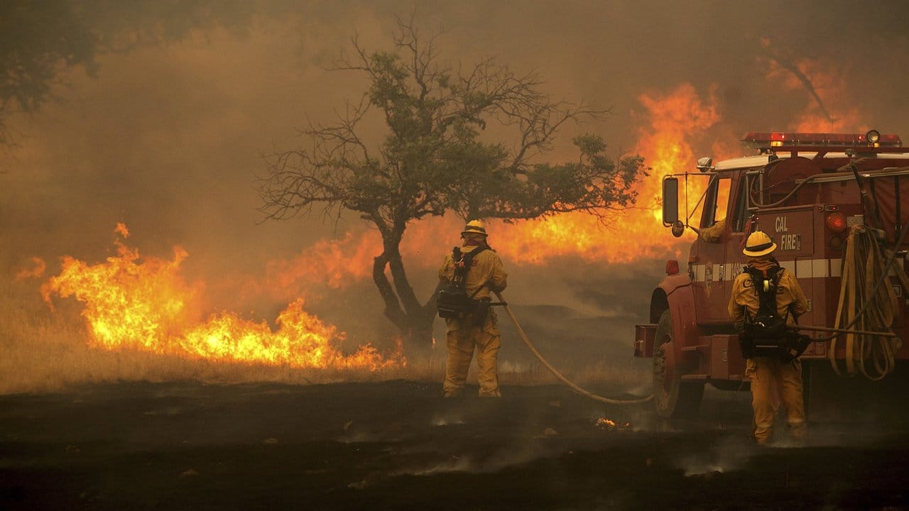 Nach Angaben der Feuerwehr wüten derzeit 17 größere Brände zwischen San Diego am Südrand Kaliforniens und der nördlichen Grenze zum Nachbarstaat Oregon. Nach Angaben der Feuerwehr wüten derzeit 17 größere Brände zwischen San Diego am Südrand Kaliforniens und der nördlichen Grenze zum Nachbarstaat Oregon.