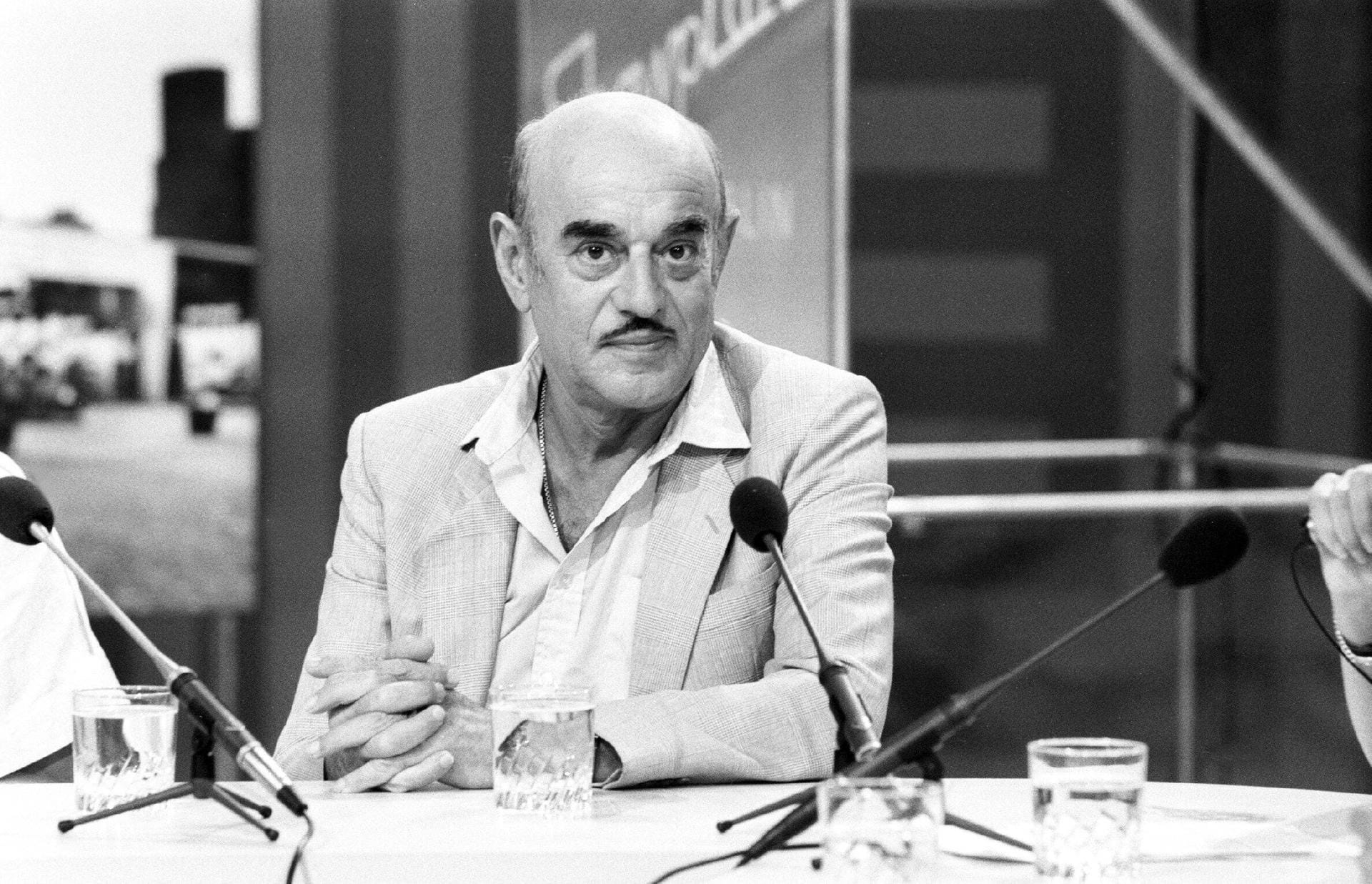 September 1985: Artur Brauner bei der IFA in Berlin.