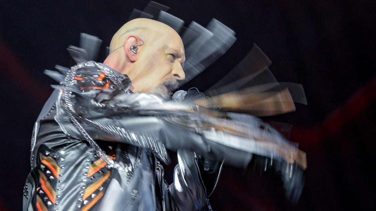 Rob Halford, Sänger der britischen Heavy-Metal Band Judas Priest, beim Wacken Open Air.
