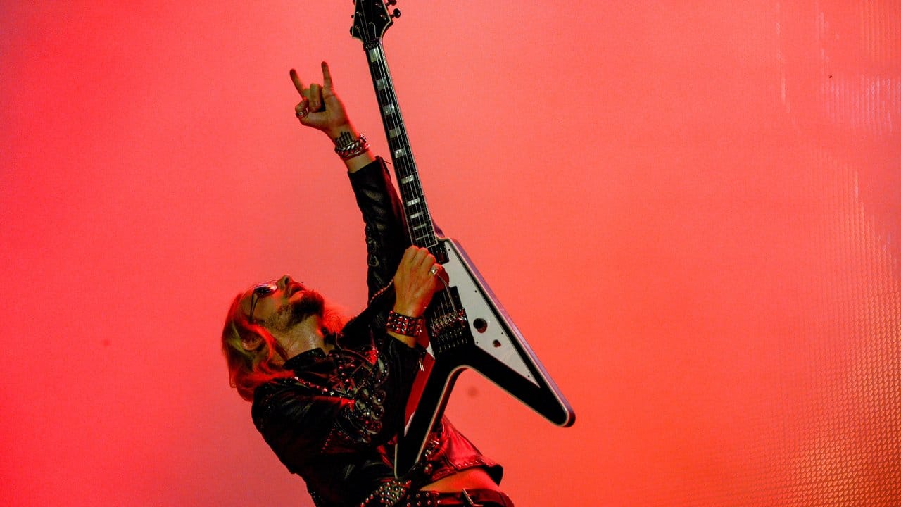 Richie Faulkner, Gitarrist der britischen Heavy-Metal Band Judas Priest, in WAcken.