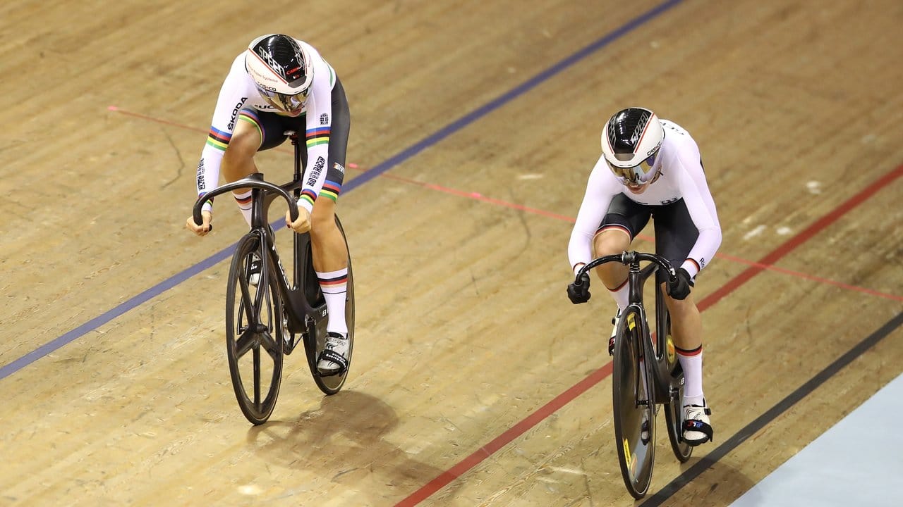Miriam Welte (l) und Emma Hinze holen EM-Bronze. Miriam Welte (l) und Emma Hinze holen EM-Bronze.