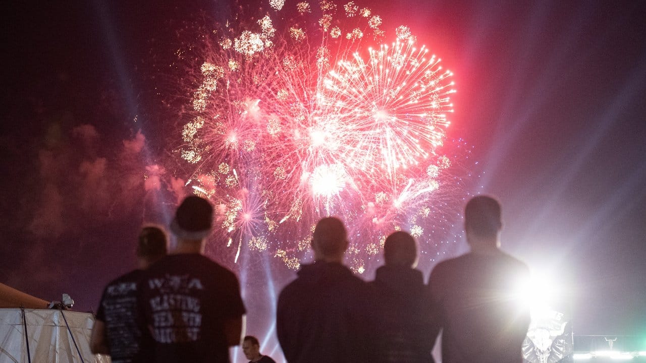 Das Abschlussfeuerwerk in Wacken.