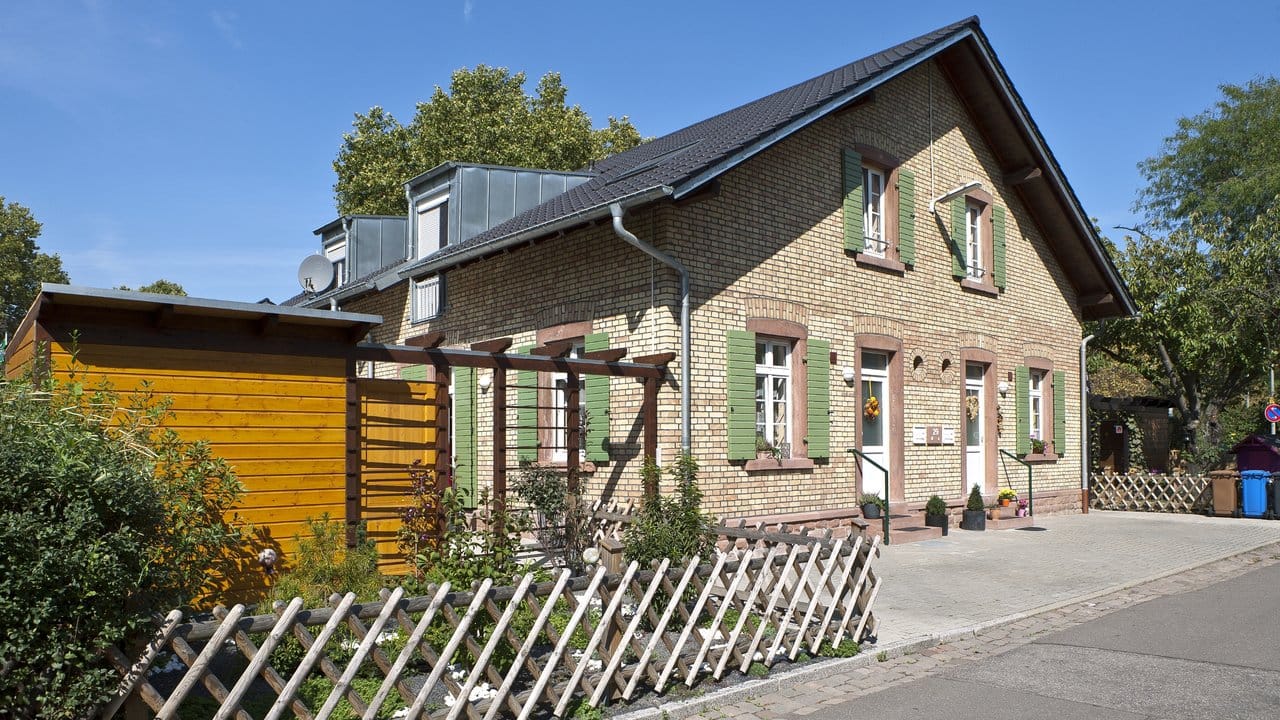 Ein Wohnhaus in der BASF-Arbeitersiedlung in Ludwigshafen-Hemshof.