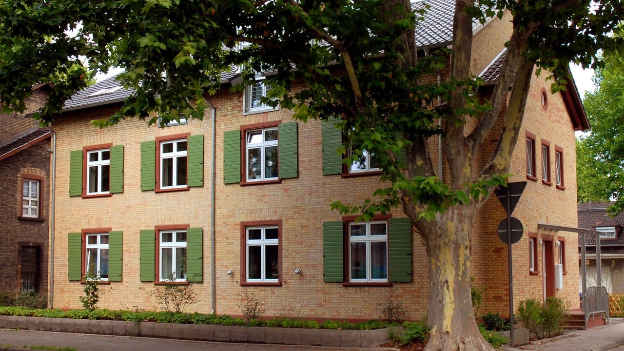 Werkswohnungen an der Sodastraße in der BASF-Arbeitersiedlung in Ludwigshafen-Hemshof.