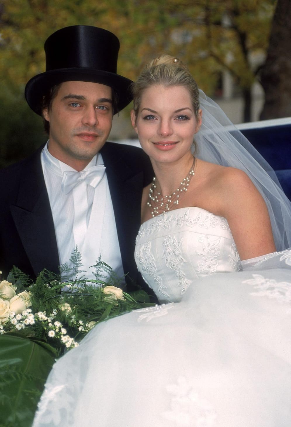 2004: Julia und Nico fuhren während ihrer Hochzeit romantisch mit einer Kutsche.