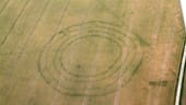 Kreise im Korn: Das Bild zeigt eine Kreisgrabenanlagen, die um das Jahr 4600 v. Chr. angelegt worden sein dürfte. Solche Bauten könnten als Kalender gedient haben.