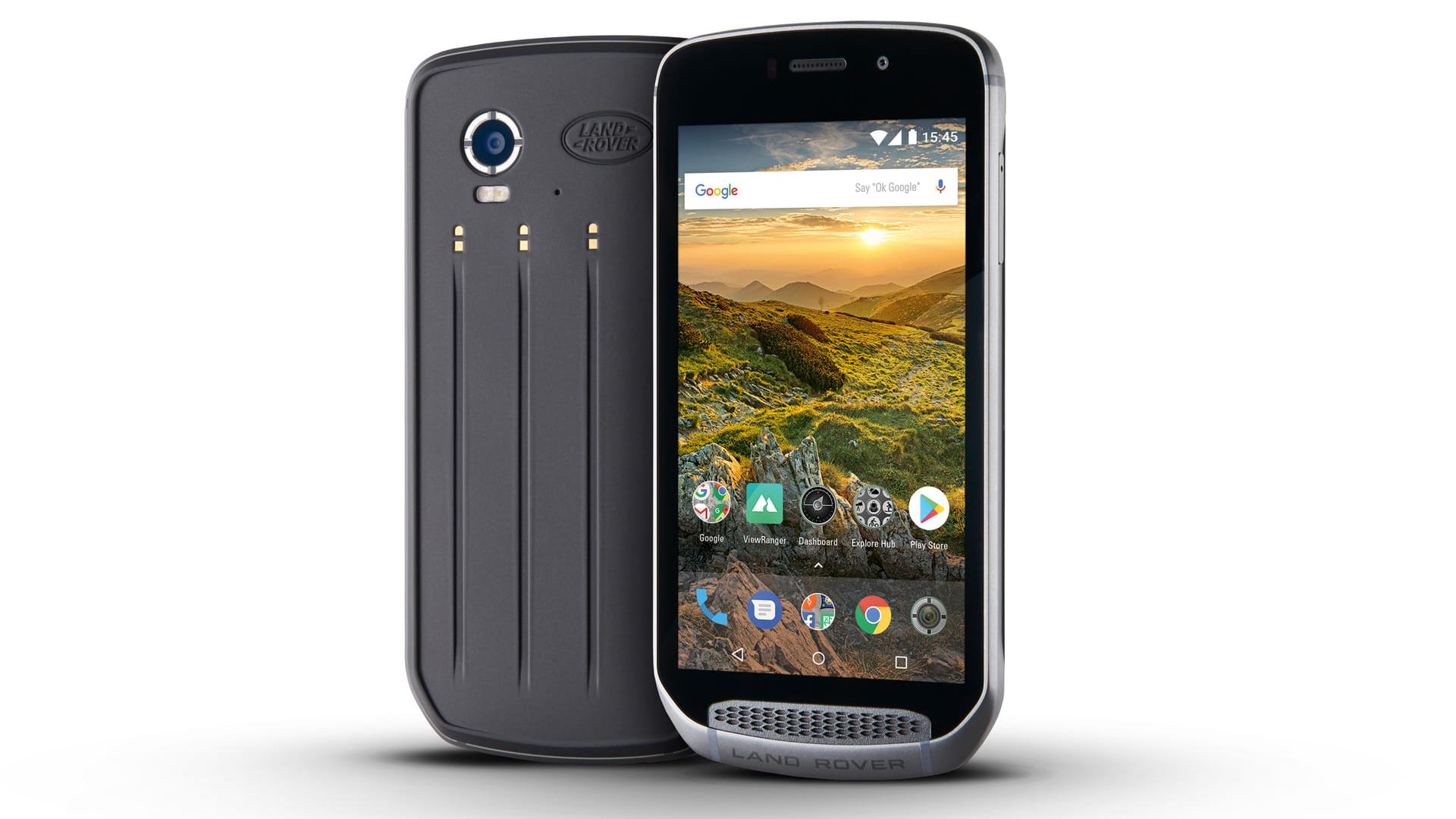 Irgendwo zwischen Lifestyleprodukt und Schwerlastmaschine – das Outdoor-Smartphone Land Rover Explore richtet sich an Menschen, die viel in der Natur unterwegs sind und hat dafür umfangreiche Navigationskarten an Bord.