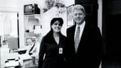 Bill Clinton und die ehemalige Praktikantin Monica Lewinsky. Clinton leugnete zunächst eine Affäre. Unter anderem diese Lüge führte im Dezember 1998 dazu, dass die republikanische Mehrheit im Abgeordnetenhaus für seine Amtsenthebung stimmte. Der Senat entschied anders. Clinton blieb im Amt.