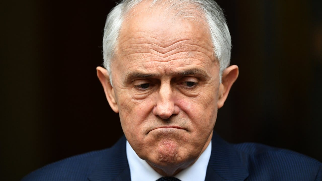 Malcolm Turnbull, bisher Premierminister von Australien, am Donnerstag während einer Pressekonferenz im Parlamentsgebäude. Malcolm Turnbull, bisher Premierminister von Australien, am Donnerstag während einer Pressekonferenz im Parlamentsgebäude.