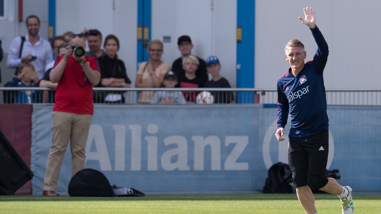 Training für sein Abschiedsspiel in München: Bastian Schweinsteiger.