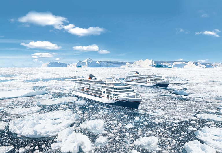 Zwei neue Expeditionsschiffe im Doppelpack: Hapag-Llyod Cruises stellt 2019 die "Hanseatic inspiration" und "Hanseatic nature" in Dienst.