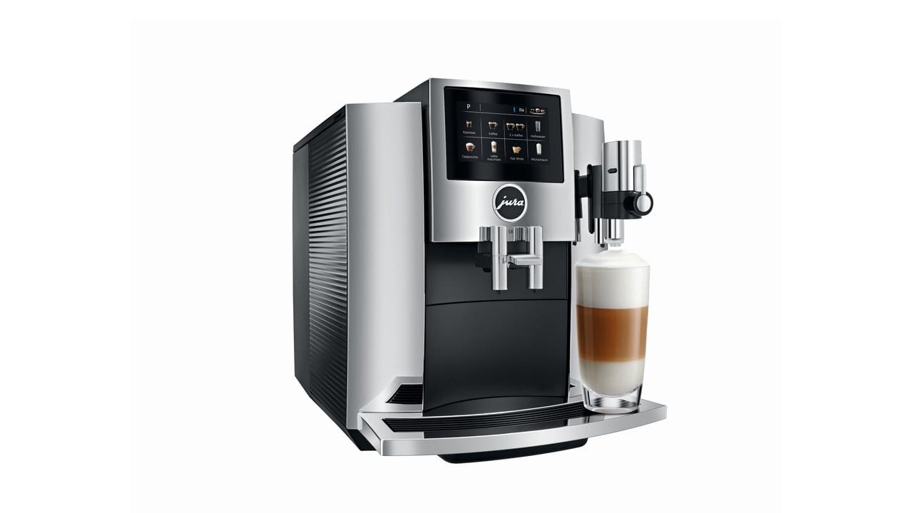 Am Kaffeevollautomaten S8 von Jura lässt sich die Temperatur für das Brühen in Stufen einstellen.