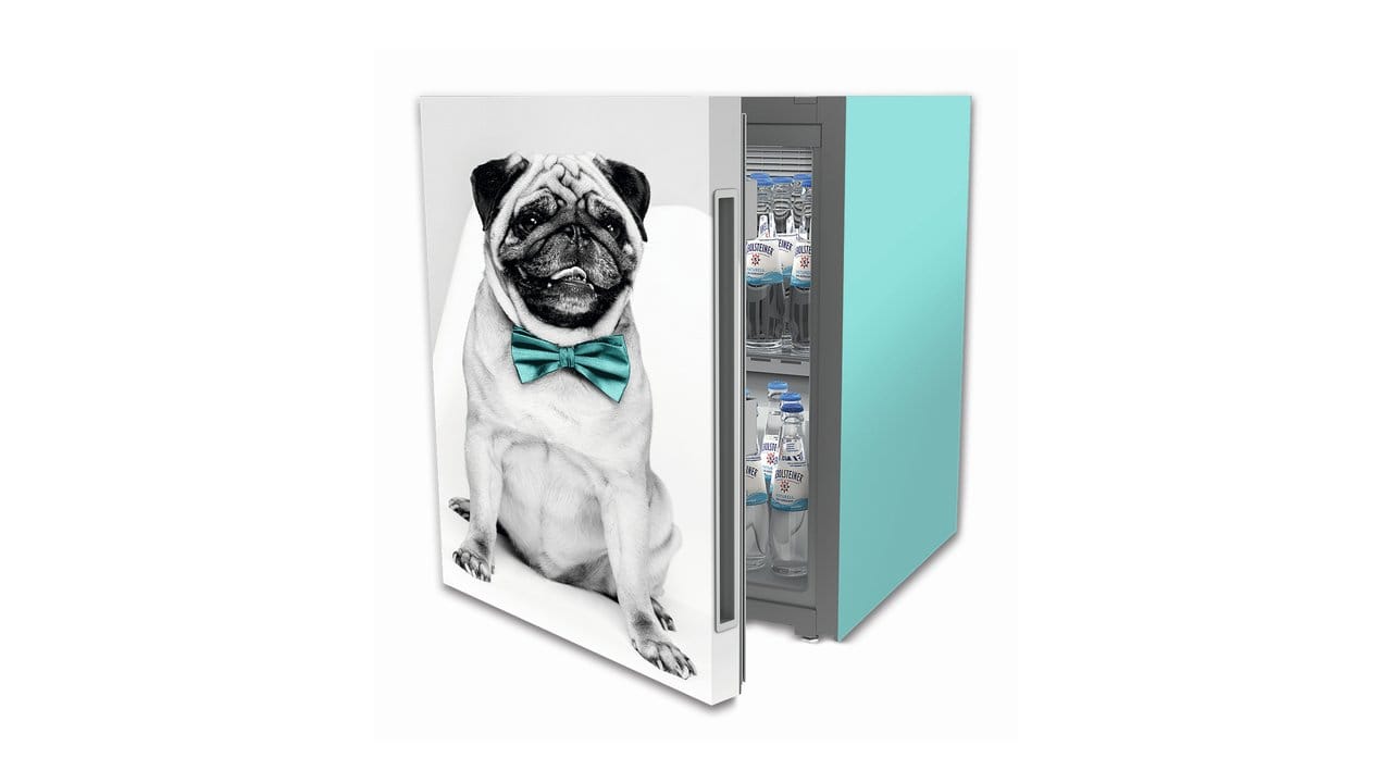 Hund auf dem Kühlschrank: Liebherr bietet einen Internet-Konfigurator für sein Modell Kcu 701 an.