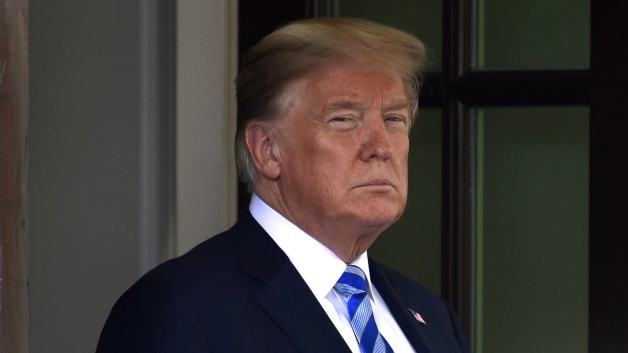 US-Präsident Donald Trump am Mittwoch vor dem Weißen Haus in Washington. US-Präsident Donald Trump am Mittwoch vor dem Weißen Haus in Washington.