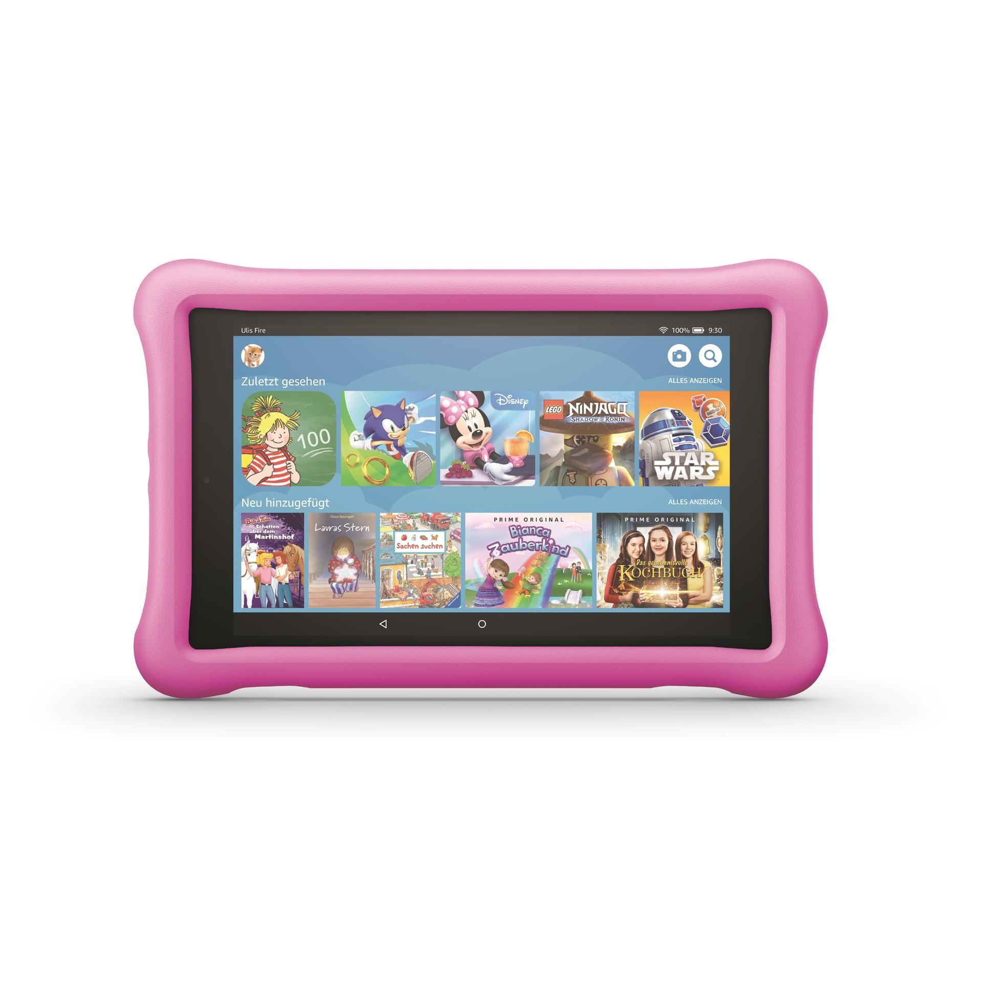 Das Fire HD 8 gibt es auch in einer Version für Kinder mit einer Schützhülle in pink...