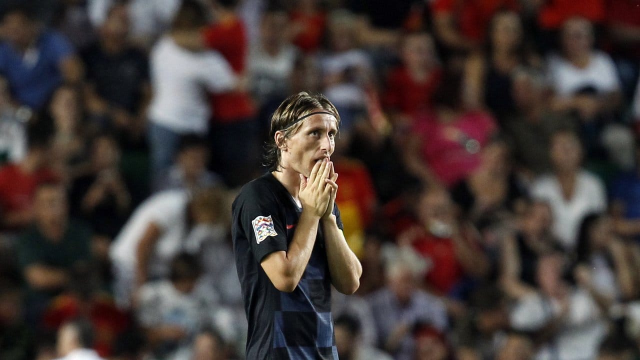 Luka Modric reagiert auf die 0:6-Niederlage Kroatiens gegen Spanien.