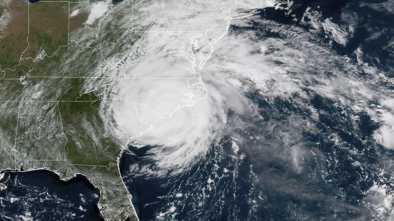 Hurrikan "Florence" trifft auf die US-Ostküste.