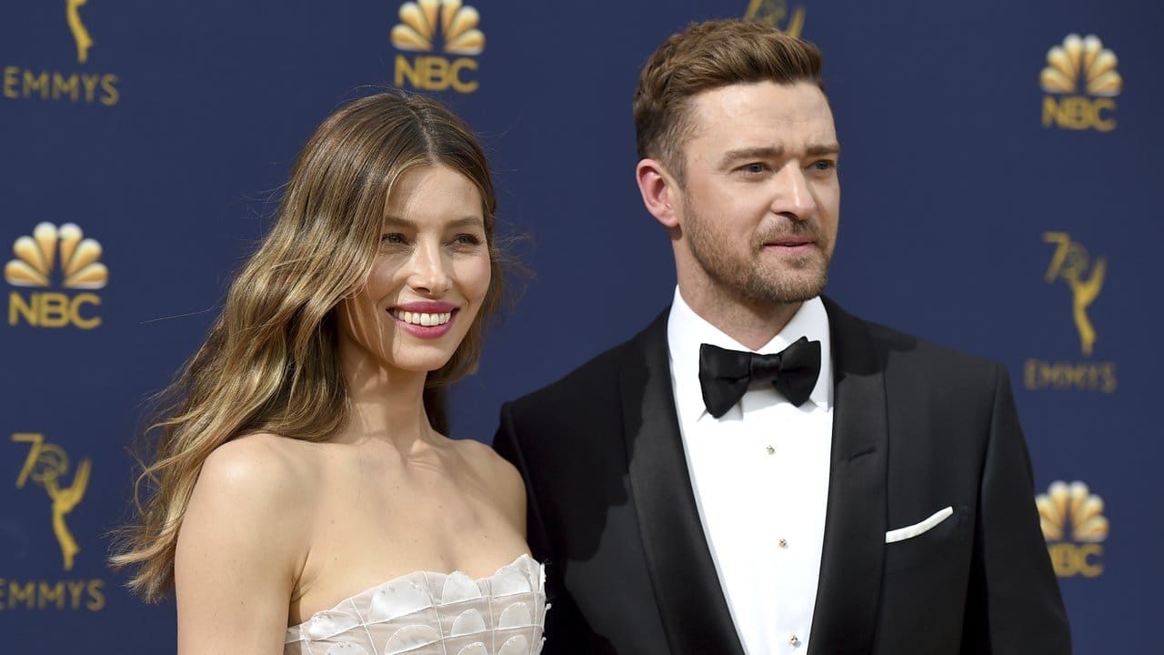 Jessica Biel und Justin Timberlake kommen ganz beruhigt zur Emmy-Gala.