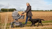 Unterwegs mit Hund und Baby: Zara Phillips genießt ihre Heimat.