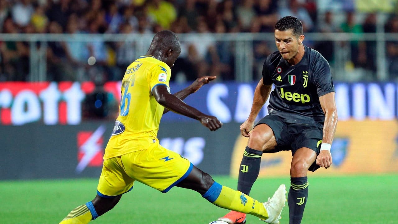 Cristiano Ronaldo schoss beim 2:0-Auswärtssieg in Frosinone das Führungstor.