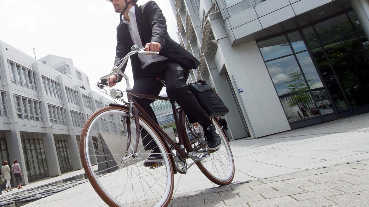 Mit dem Fahrrad lässt sich der Arbeitsweg nachhaltig zurücklegen.