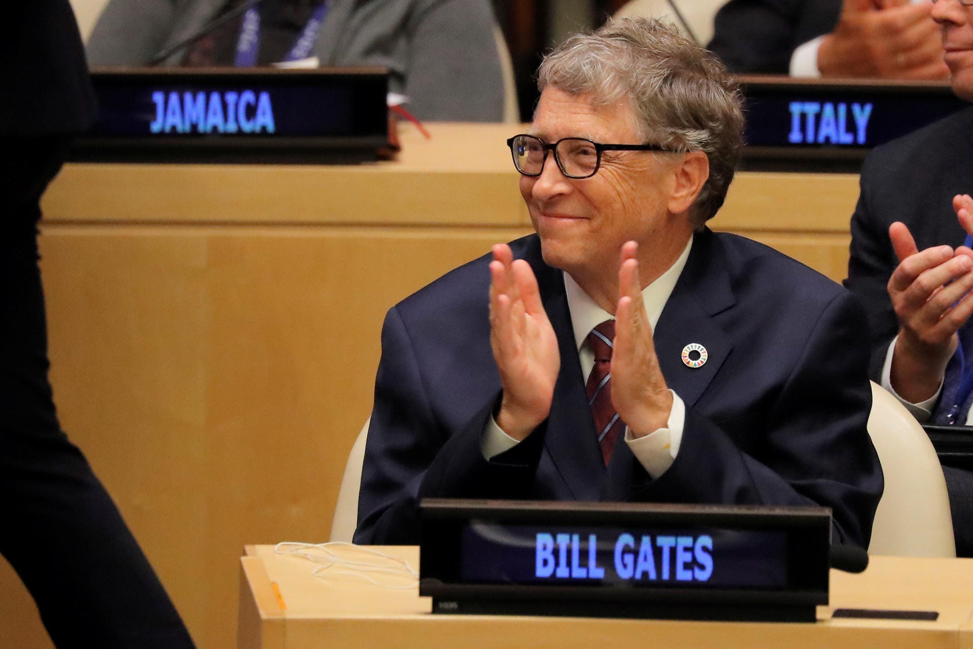 Microsoft Founder Bill Gates attends U.N. Secretary General's meeting on Financing during 73rd United Nations General Assembly