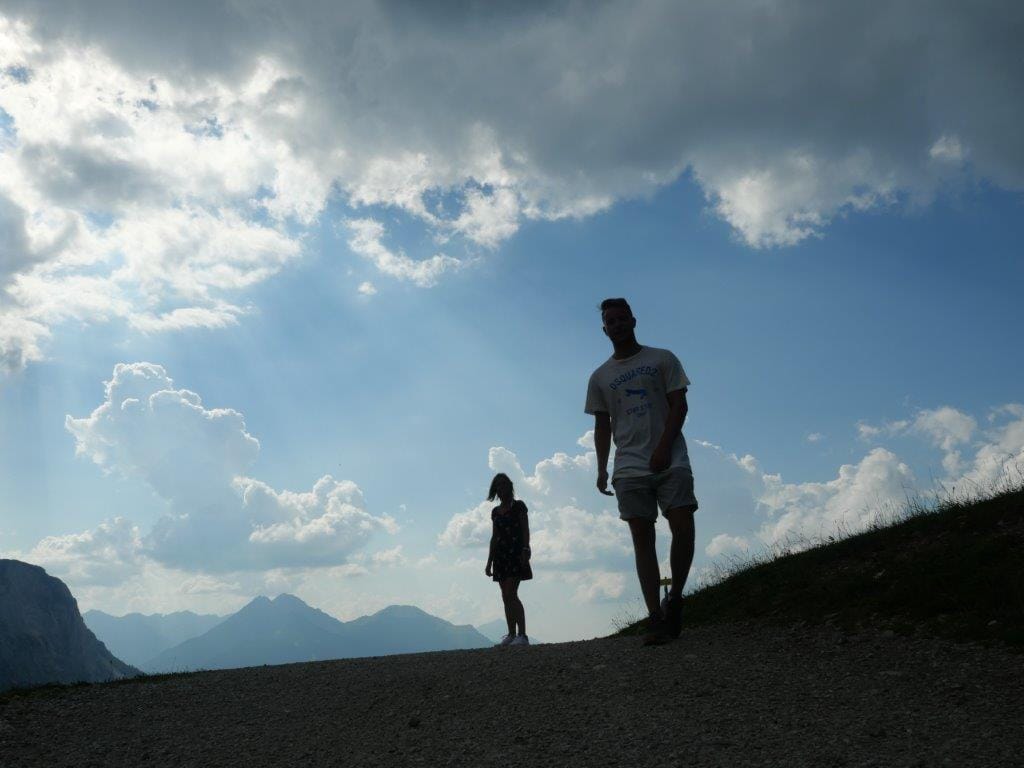 Personen im Gebirge Personen im Gebirge