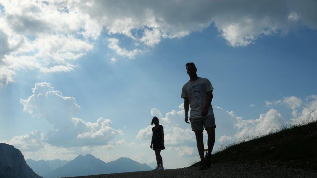 Personen im Gebirge
